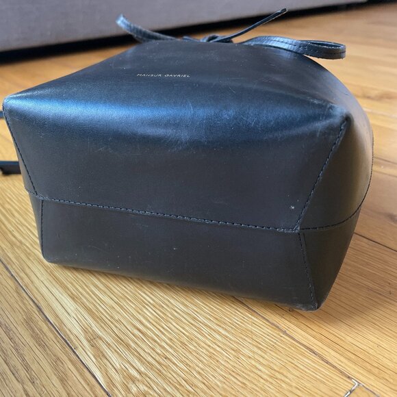 Mansur Gavriel Mini Bucket Bag Black/Ballerina - Picture 6 of 14